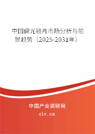 中國偏光鏡片市場分析與前景趨勢（2025-2031年）