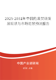 2025-2031年中國(guó)危廢焚燒發(fā)展現(xiàn)狀與市場(chǎng)前景預(yù)測(cè)報(bào)告