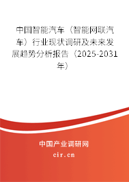 中國智能汽車（智能網(wǎng)聯(lián)汽車）行業(yè)現(xiàn)狀調(diào)研及未來發(fā)展趨勢(shì)分析報(bào)告（2025-2031年）