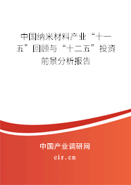 中國(guó)納米材料產(chǎn)業(yè)“十一五”回顧與“十二五”投資前景分析報(bào)告