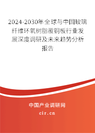 2024-2030年全球與中國玻璃纖維環(huán)氧樹脂覆銅板行業(yè)發(fā)展深度調(diào)研及未來趨勢分析報告