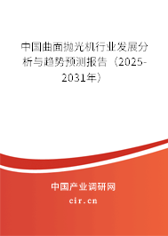 中國(guó)曲面拋光機(jī)行業(yè)發(fā)展分析與趨勢(shì)預(yù)測(cè)報(bào)告（2025-2031年）