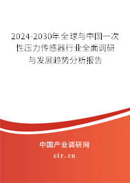 2024-2030年全球與中國一次性壓力傳感器行業(yè)全面調(diào)研與發(fā)展趨勢分析報告