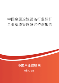 中國金屬冶煉設(shè)備行業(yè)標(biāo)桿企業(yè)戰(zhàn)略管理研究咨詢報告