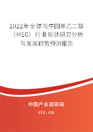 2022年全球與中國單乙二醇（MEG）行業(yè)現(xiàn)狀研究分析與發(fā)展趨勢預測報告