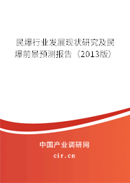 民爆行業(yè)發(fā)展現(xiàn)狀研究及民爆前景預(yù)測(cè)報(bào)告（2013版）