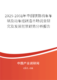 2025-2031年中國鐵路機車車輛及動車組制造市場調(diào)查研究及發(fā)展前景趨勢分析報告
