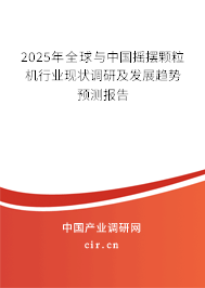 2025年全球與中國搖擺顆粒機(jī)行業(yè)現(xiàn)狀調(diào)研及發(fā)展趨勢預(yù)測報告