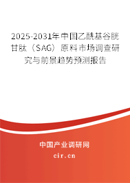 2025-2031年中國乙?；入赘孰模⊿AG）原料市場調(diào)查研究與前景趨勢預(yù)測報告