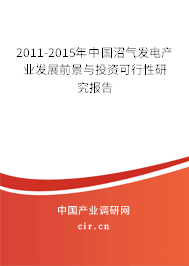 2011-2015年中國沼氣發(fā)電產(chǎn)業(yè)發(fā)展前景與投資可行性研究報(bào)告