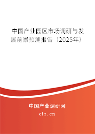 中國產(chǎn)業(yè)園區(qū)市場調(diào)研與發(fā)展前景預測報告（2025年）