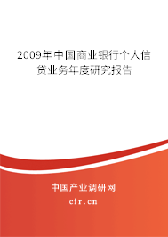 2009年中國商業(yè)銀行個人信貸業(yè)務(wù)年度研究報告