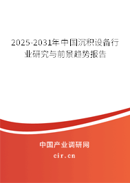 2025-2031年中國沉積設備行業(yè)研究與前景趨勢報告