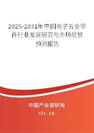2025-2031年中國(guó)電子五金零件行業(yè)發(fā)展研究與市場(chǎng)前景預(yù)測(cè)報(bào)告
