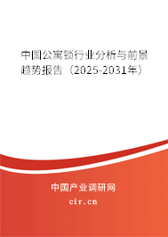 中國公寓鎖行業(yè)分析與前景趨勢報(bào)告（2025-2031年）