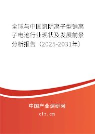全球與中國聚陰離子型鈉離子電池行業(yè)現(xiàn)狀及發(fā)展前景分析報(bào)告（2025-2031年）