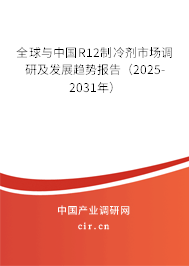 全球與中國R12制冷劑市場調(diào)研及發(fā)展趨勢報告（2025-2031年）