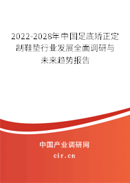 2022-2028年中國(guó)足底矯正定制鞋墊行業(yè)發(fā)展全面調(diào)研與未來(lái)趨勢(shì)報(bào)告 2022-2028年中國(guó)足底矯正定制鞋墊行業(yè)發(fā)展全面調(diào)研與未來(lái)趨勢(shì)報(bào)告