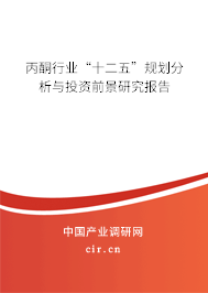 丙酮行業(yè)“十二五”規(guī)劃分析與投資前景研究報告 丙酮行業(yè)“十二五”規(guī)劃分析與投資前景研究報告