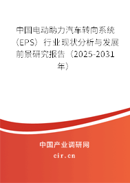 中國電動助力汽車轉(zhuǎn)向系統(tǒng)（EPS）行業(yè)現(xiàn)狀分析與發(fā)展前景研究報告（2025-2031年）