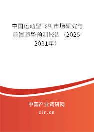 中國(guó)運(yùn)動(dòng)型飛機(jī)市場(chǎng)研究與前景趨勢(shì)預(yù)測(cè)報(bào)告（2024-2030年）