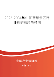 2025-2031年中國智慧景區(qū)行業(yè)調(diào)研與趨勢預(yù)測