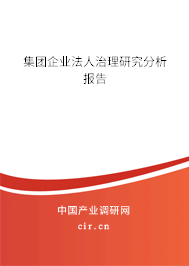 集團企業(yè)法人治理研究分析報告 集團企業(yè)法人治理研究分析報告