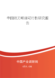 中國銑刀項(xiàng)目可行性研究報告
