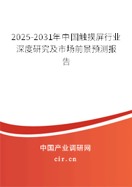 2025-2031年中國觸摸屏行業(yè)深度研究及市場前景預(yù)測報(bào)告