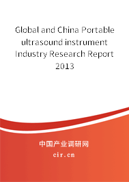 Global and China Portable ultrasound instrument Industry Research Report 2013