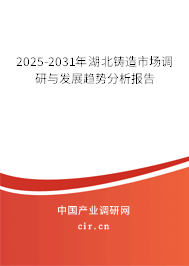 2025-2031年湖北鑄造市場(chǎng)調(diào)研與發(fā)展趨勢(shì)分析報(bào)告