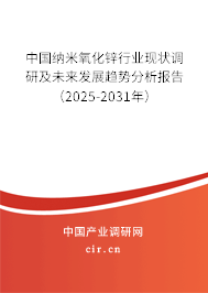 中國納米氧化鋅行業(yè)現(xiàn)狀調研及未來發(fā)展趨勢分析報告（2025-2031年）