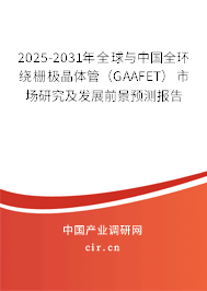 2025-2031年全球與中國全環(huán)繞柵極晶體管（GAAFET）市場(chǎng)研究及發(fā)展前景預(yù)測(cè)報(bào)告