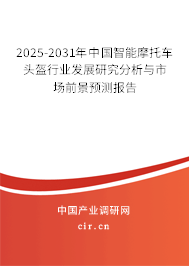 2025-2031年中國智能摩托車頭盔行業(yè)發(fā)展研究分析與市場前景預(yù)測報告
