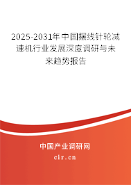 2025-2031年中國擺線針輪減速機(jī)行業(yè)發(fā)展深度調(diào)研與未來趨勢報告