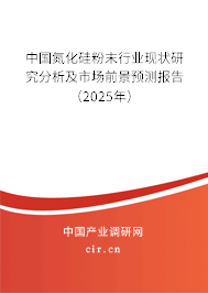 中國氮化硅粉末行業(yè)現(xiàn)狀研究分析及市場前景預(yù)測報(bào)告（2025年）