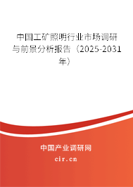 中國工礦照明行業(yè)市場調(diào)研與前景分析報(bào)告（2025-2031年）