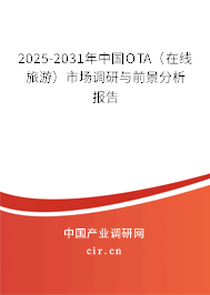 2025-2031年中國(guó)OTA（在線旅游）市場(chǎng)調(diào)研與前景分析報(bào)告