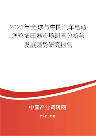 2024年全球與中國汽車電動渦輪增壓器市場調查分析與發(fā)展趨勢研究報告