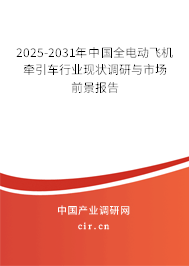 2025-2031年中國全電動飛機牽引車行業(yè)現(xiàn)狀調(diào)研與市場前景報告 2025-2031年中國全電動飛機牽引車行業(yè)現(xiàn)狀調(diào)研與市場前景報告