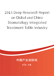 2013 Deep Research Report on Global and China Stomatology Integrated Treatment Table Industry