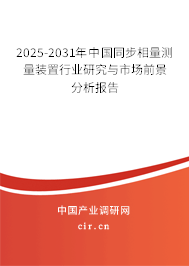 2025-2031年中國同步相量測量裝置行業(yè)研究與市場前景分析報(bào)告 2025-2031年中國同步相量測量裝置行業(yè)研究與市場前景分析報(bào)告