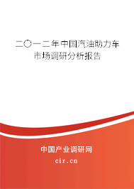 二〇一二年中國汽油助力車市場調研分析報告
