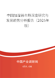 中國(guó)加濕器市場(chǎng)深度研究與發(fā)展趨勢(shì)分析報(bào)告（2025年版）