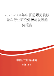 2025-2031年中國(guó)防爆無軌膠輪車行業(yè)研究分析與發(fā)展趨勢(shì)報(bào)告