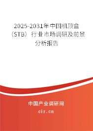2025-2031年中國機頂盒（STB）行業(yè)市場調(diào)研及前景分析報告