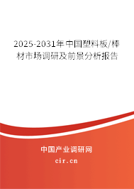2025-2031年中國(guó)塑料板/棒材市場(chǎng)調(diào)研及前景分析報(bào)告