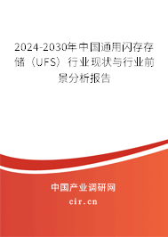 2024-2030年中國(guó)通用閃存存儲(chǔ)（UFS）行業(yè)現(xiàn)狀與行業(yè)前景分析報(bào)告