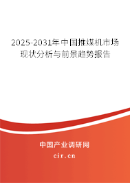 2025-2031年中國推煤機市場現(xiàn)狀分析與前景趨勢報告