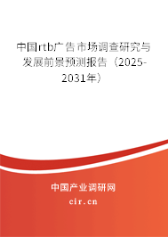 中國rtb廣告市場調(diào)查研究與發(fā)展前景預(yù)測報告（2025-2031年）